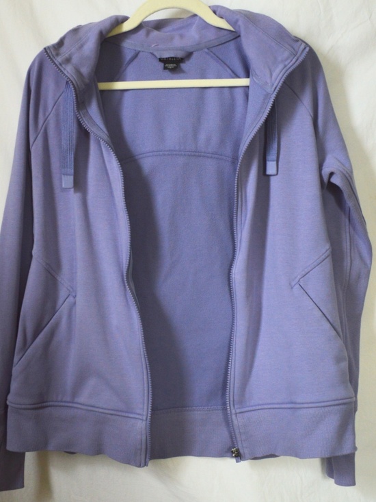 Athleta Triumph Hoodie Lavender Aurora Purple Fitted Size Large - Picture 8 of 8